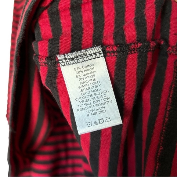 Susan Graver Weekend Cotton Modal Top Women's Size Large Stretch Striped Casual - Picture 9 of 12